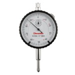 Dial Indicator 0-10x0,01 mm with adjustable tolerance pointers and flat coverplate